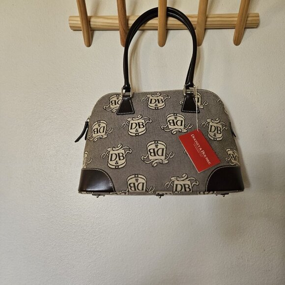 NWT Dooney DL97C Canvas & Leather Satchel + Wristlet Set - Picture 11 of 14